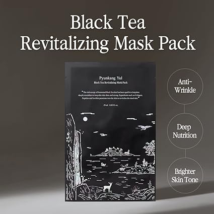 Pyunkang Yul Black Tea Revitalizing Mask Pack Set 25ml x 10 pcs