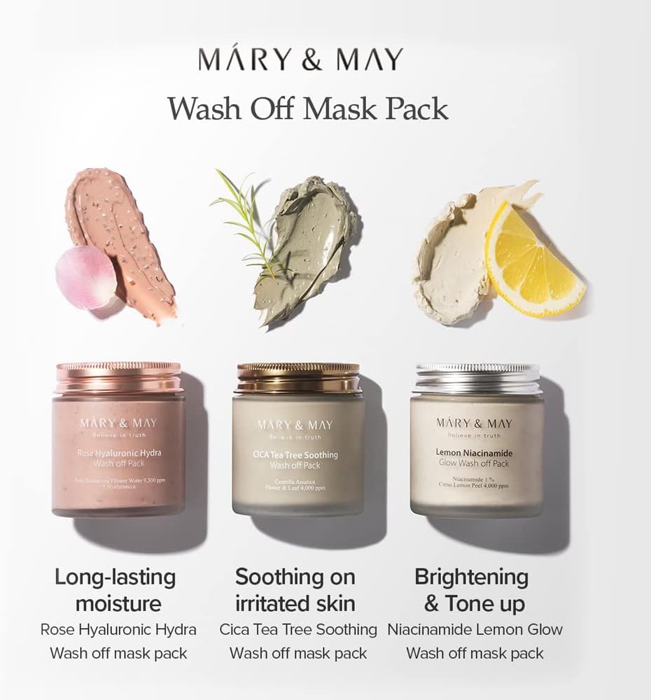 Mary & May Lemon Niacinamide Glow Wash Off Pack 125g