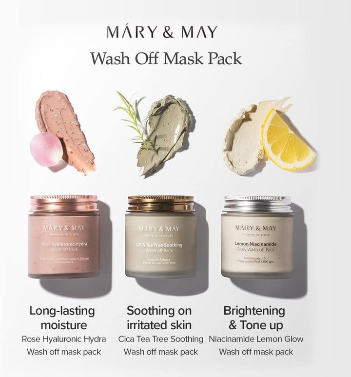 Mary & May Lemon Niacinamide Glow Wash Off Pack 125g