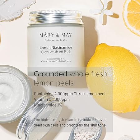 Mary & May Lemon Niacinamide Glow Wash Off Pack 125g