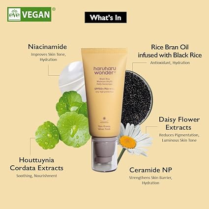 Haruharu Wonder Black Rice Moisture Airyfit Daily Sunscreen Unscented SPF50+ 50ml