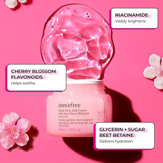 Innisfree Dewy Glow Jelly Cream - With Jeju Cherry Blossom 50ml