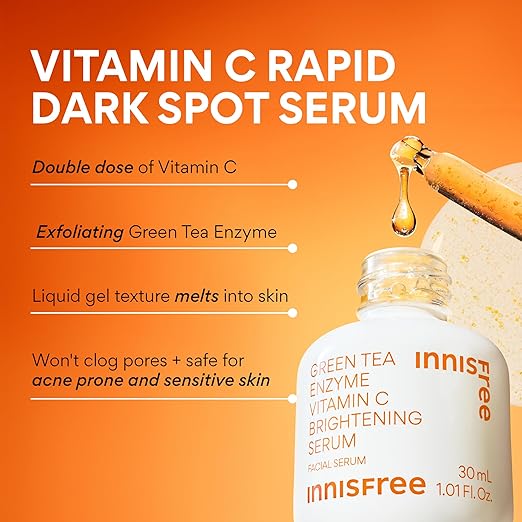 Innisfree Vitamin C Green Tea Enzyme Brightening Serum 30ml