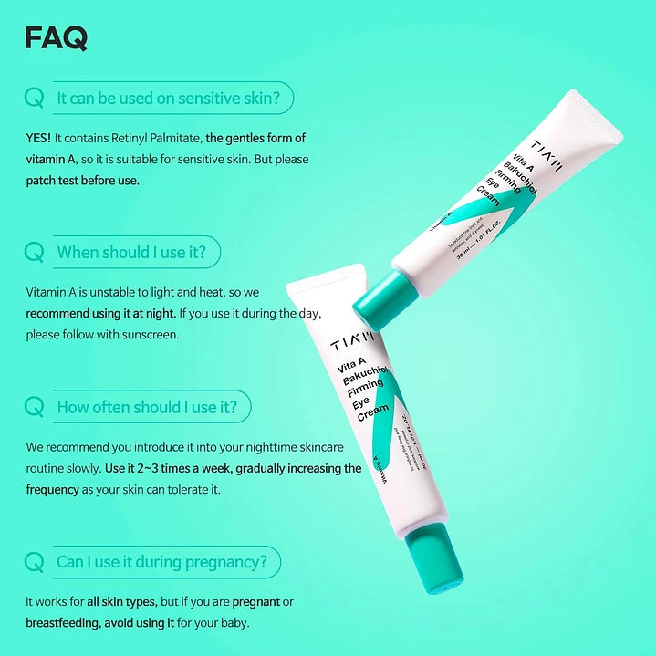 Tiam Vita A Bakuchiol Firming Eye Cream - 30ml