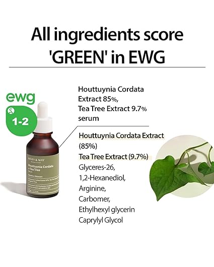 Mary & May  Houttuynia Cordata +Tea Tree Serum - 30ml