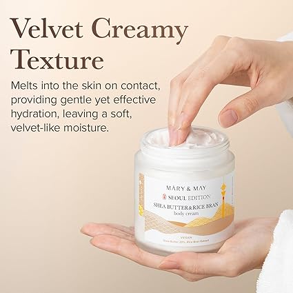 Mary & May Shea Butter & Rice Bran Body Cream 250ml