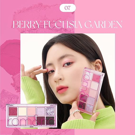 ROM&ND Better Than Palette  6g #Energetic bright 07 Berry Fuchsia Garden