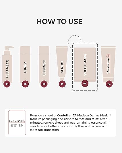 Centellian 24 Madeca Derma Mask III Intensive Formula 23ml*10p
