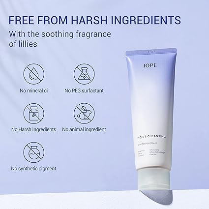 IOPE Moist Cleansing Whipping Foam 180 ml