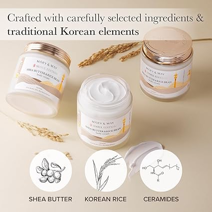 Mary & May Shea Butter & Rice Bran Body Cream 250ml