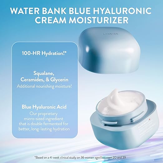 Laneige Water Bank Blue Hyaluronic Cream Moisturizer 50ml (Dry To Normal Skin)