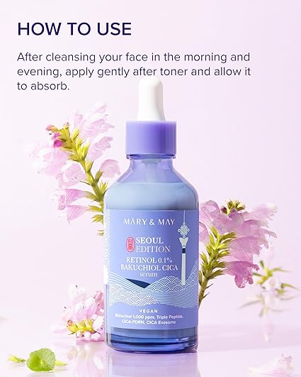 Mary & May Retinol 0.1% Bakuchiol Cica Serum 80ml