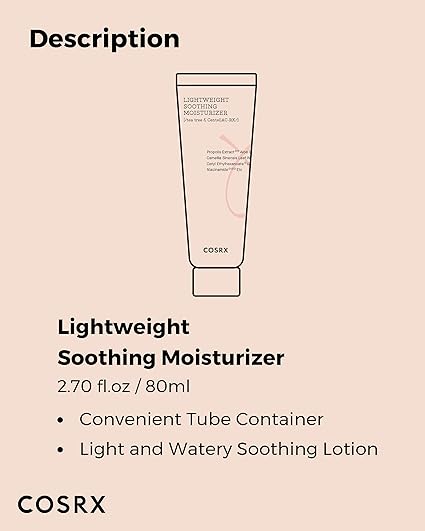 Cosrx AC Collection Lightweight Soothing Moisturizer 80ml