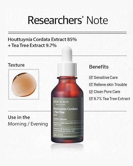 Mary & May  Houttuynia Cordata +Tea Tree Serum - 30ml