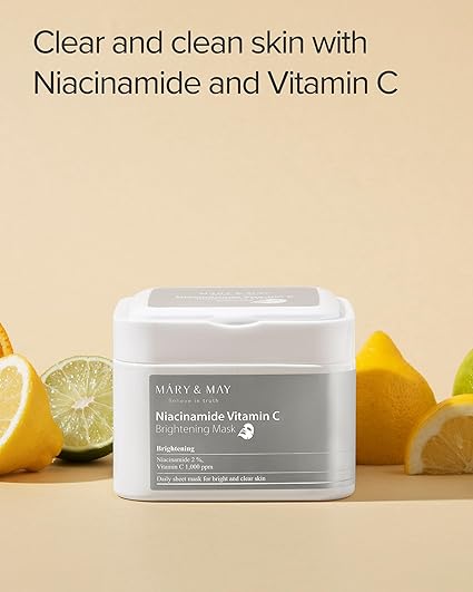 Mary & May Niacinamide Vitamin C Brightening Mask 30EA/400g