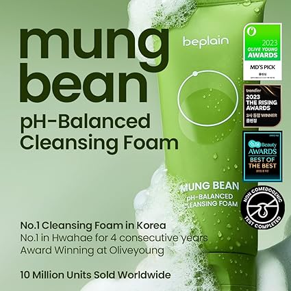 Beplain Mung Bean pH-Balanced Cleansing Foam 80ml