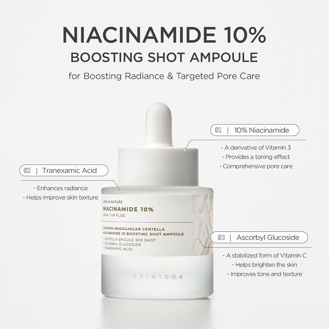 Skin1004 Madagascar Centella Niacinamide 10 Boosting Shot Ampoule 30ml