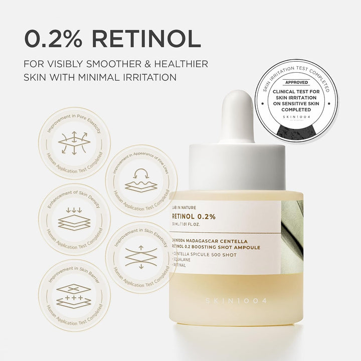 Skin1004 Madagascar Centella Retinol 0.2 Boosting Shot Ampoule 30ml