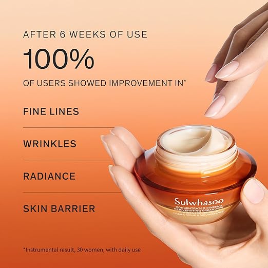 Sulwhasoo Concentrated Ginseng Rejuvenating Cream Rich- Korean Ginseng & Peptide Anti-Aging Rich Moisturizer with Retinol for Wrinkles, Firmness & Nourished Skin, 1.69 fl. oz. (Packaging May Vary)