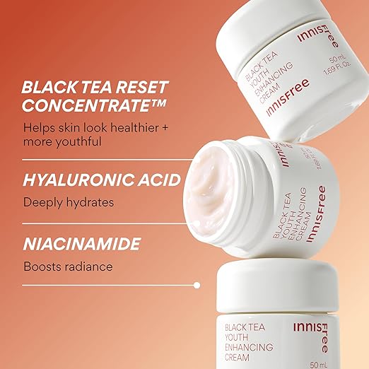 Innisfree Youth Enhancing Cream - With Black Tea 50ml
