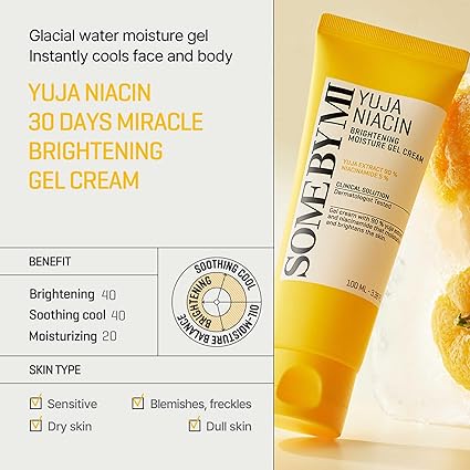 Some By Mi YUJA NIACIN BRIGHTENING MOISTURE GEL CREAM MOISTURIZER 100ml