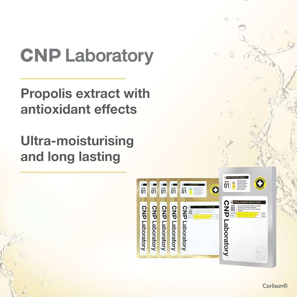 Cnp Laboratory 2-Step Propolis Energy Active Ampule Mask (5 Sheets)
