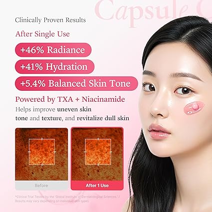 medicube TXA+Niacinamide Capsule Cream as the next step for after spot care|Ultimate Dual Radiance Moisturizer|Uneven Skin Tone, Texture, Hydration|Tranexamic Acid&Niacinamide|Korean Skincare|1.94oz