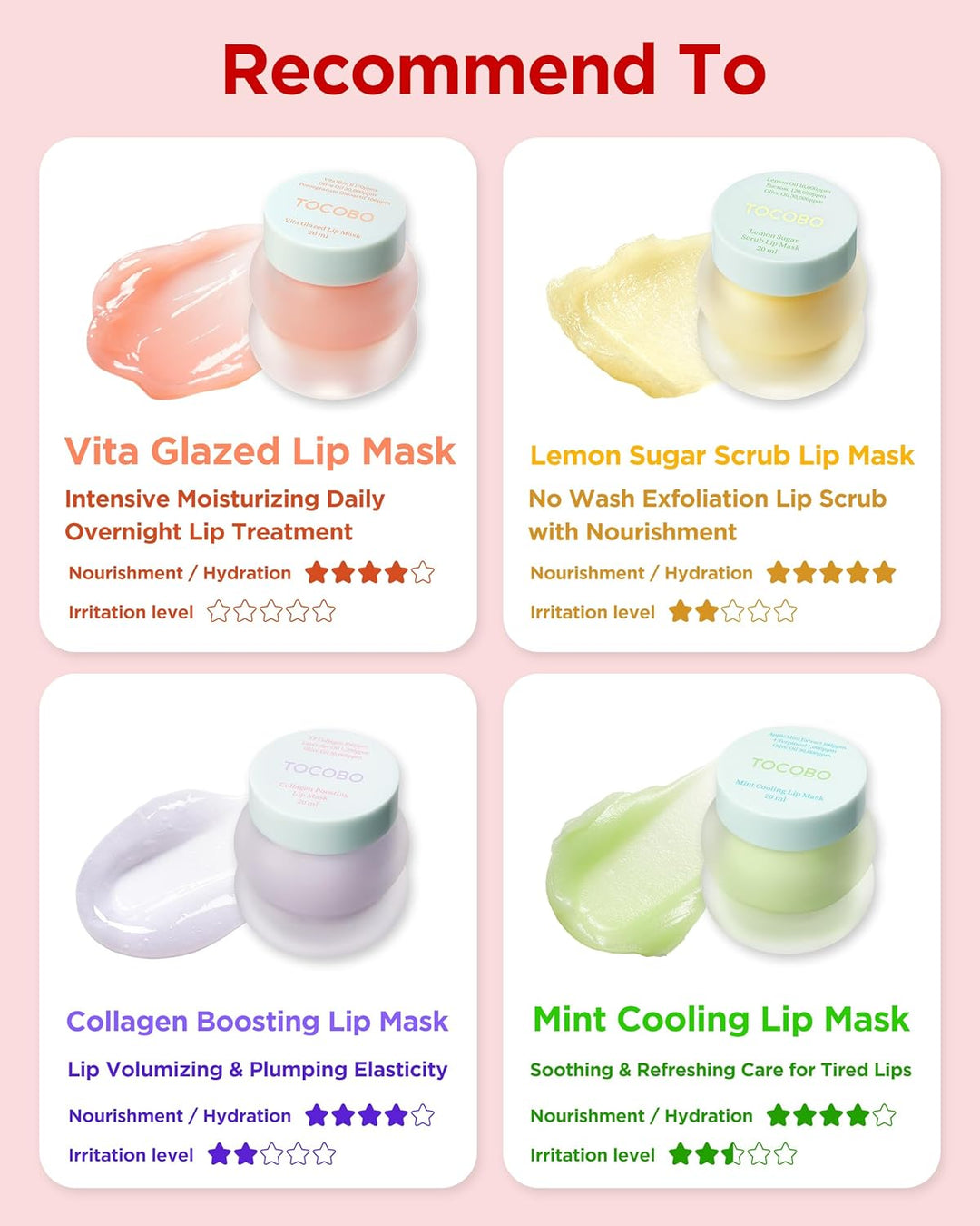 Tocobo Lip Mask - 4type