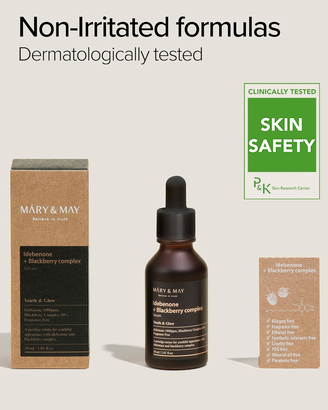 Mary & May Idebenone + Blackberry Complex Serum - 30ml