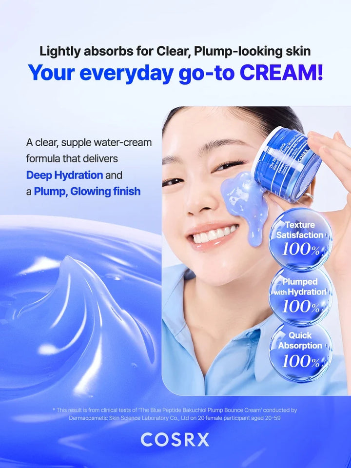Cosrx The Blue Peptide Bakuchiol Plump Bounce Cream 50ml