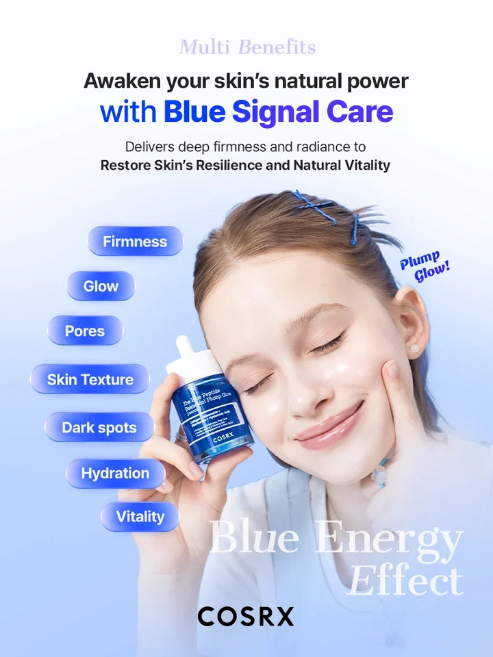 Cosrx The Blue Peptide Bakuchiol Plump Glow Serum 50ml