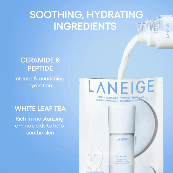 Laneige Cream Skin Milky Hydration Sheet Mask 33g*6ea