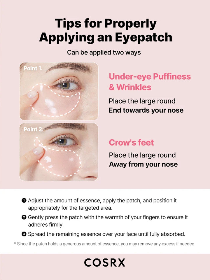 Cosrx The Peptide Collagen Hydrogel Eye Patch 60 patches