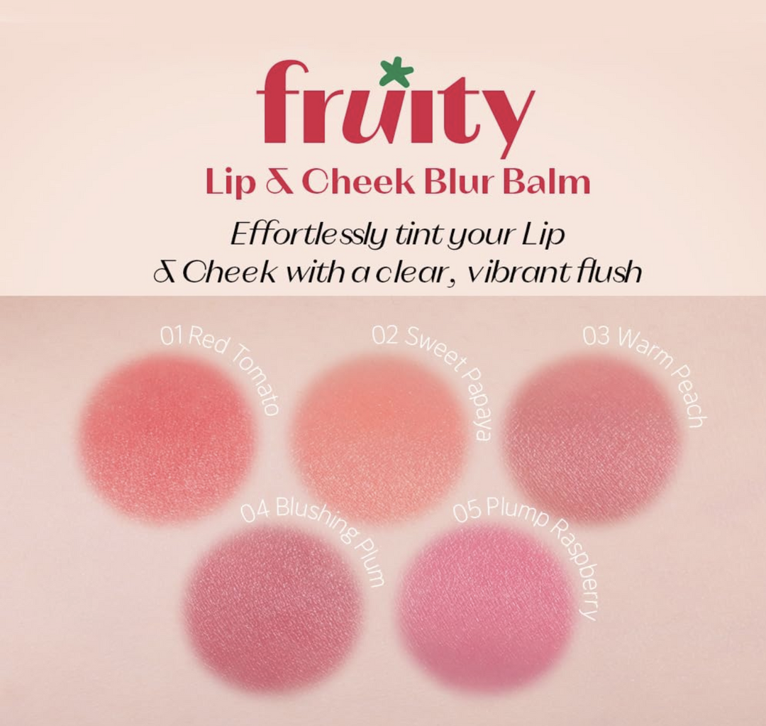 Etude House Fruity Lip &amp; Cheek Blur Balm 2.3g - Blushing Plum