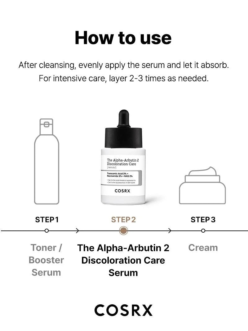 Cosrx The Alpha-Arbutin 2 Discoloration Care Serum 50ml