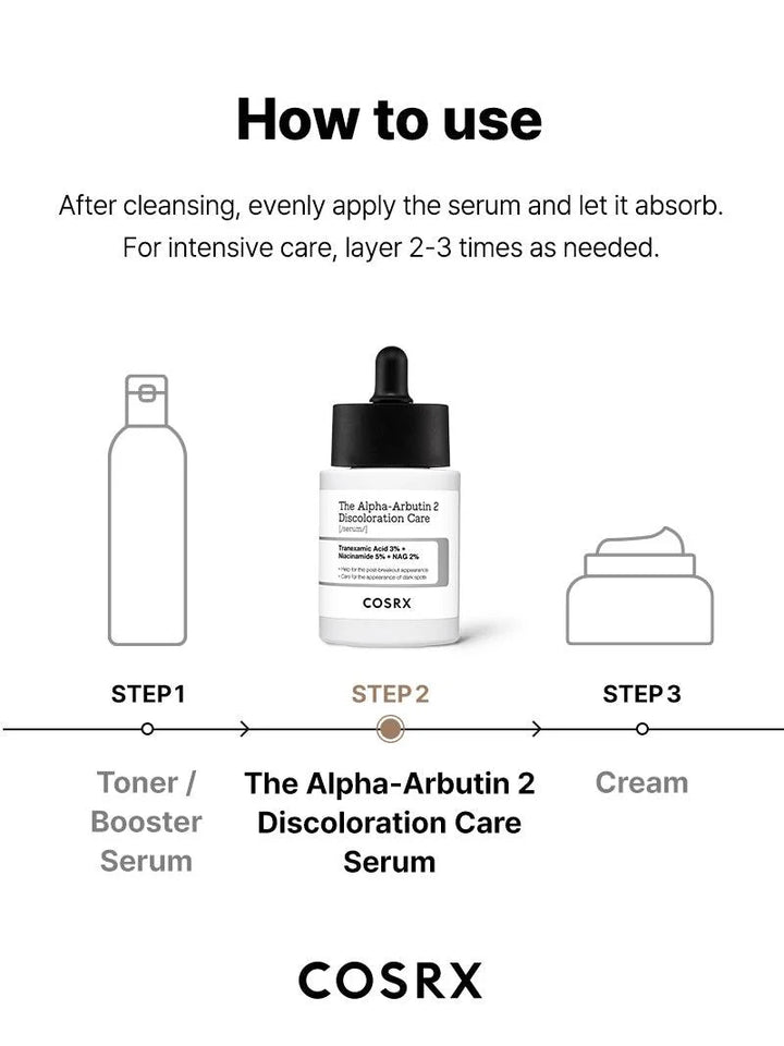 Cosrx The Alpha-Arbutin 2 Discoloration Care Serum 50ml