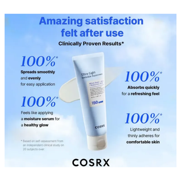 Cosrx Ultra Light Invisible Sunscreen SPF50 PA++++ 50ml
