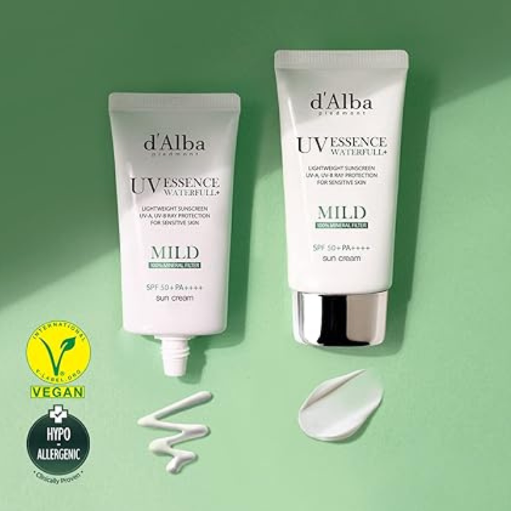 d'Alba Waterfull Mild Sun Cream SPF50+, PA++++ 50ml