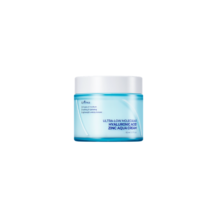 Isntree Ultra-Low Molecular Hyaluronic Acid Zinc Aqua Cream 80ml