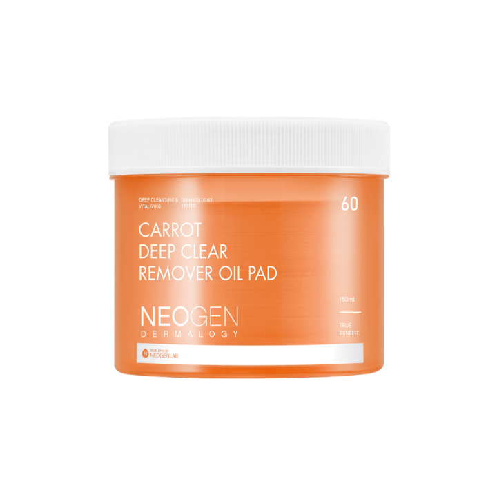 Neogen DERMALOGY CARROT DEEP CLEAR OIL PAD 150ML (60 PADS)