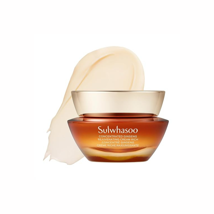 Sulwhasoo Concentrated Ginseng Rejuvenating Cream Rich- Korean Ginseng & Peptide Anti-Aging Rich Moisturizer with Retinol for Wrinkles, Firmness & Nourished Skin, 1.69 fl. oz. (Packaging May Vary)