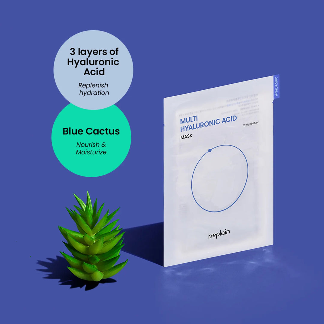 Beplain Multi Hyaluronic Acid Mask 5ea