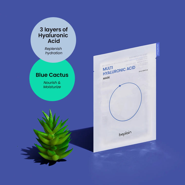 Beplain Multi Hyaluronic Acid Mask 5ea