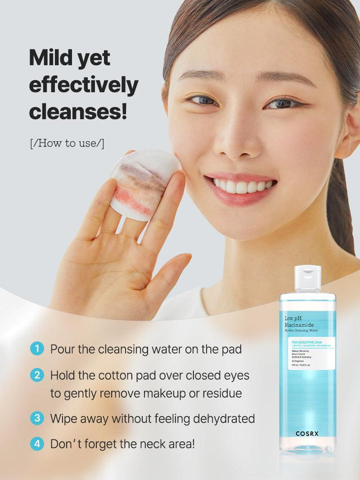 Cosrx Low pH Niacinamide Micellar Cleansing Water 400ml