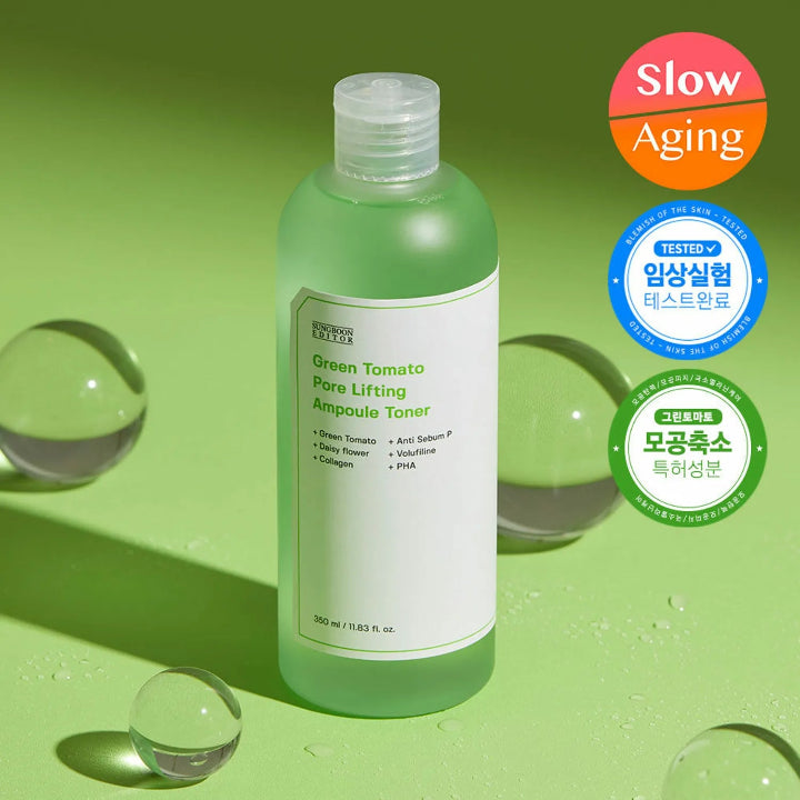 SUNGBOON EDITOR Green Tomato Pore Lifting Ampoule Toner 350ml