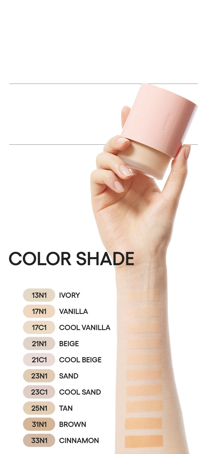 Laneige Neo Foundation Glow 21C1 Cool Beige 30ml
