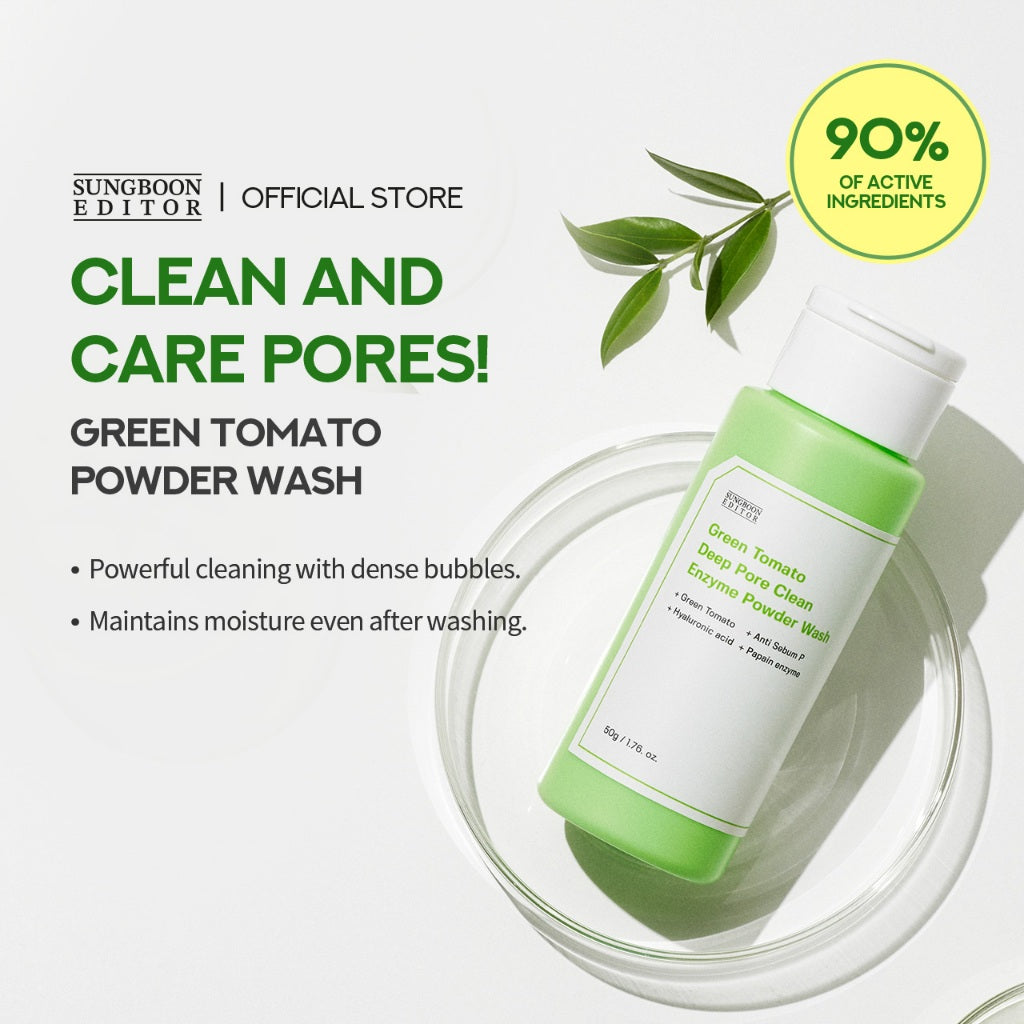 SUNGBOON EDITOR Green Tomato Deep Pore Clean Enzyme Powder Wash 50g