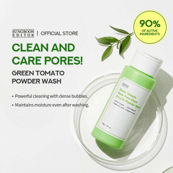 SUNGBOON EDITOR Green Tomato Deep Pore Clean Enzyme Powder Wash 50g