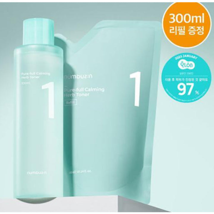 Numbuzin No.1 Pure-Full Calming Herb Toner 300ml