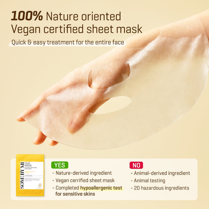 Some By Mi YUJA NIACIN 30 DAYS CARE SERUM MASK  X 10EA